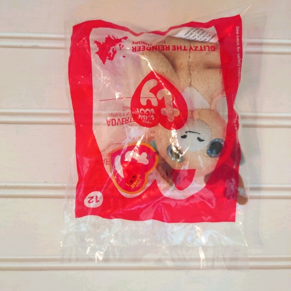 Ty Beanie Boos Glitzy The Reindeer Happy Meal - Picture 1 of 4